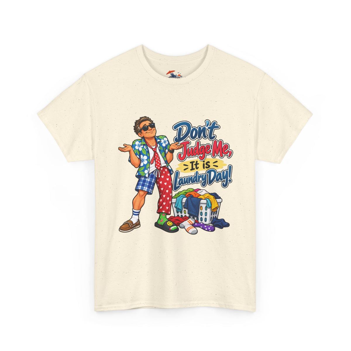 Laundry Day T‑Shirt — "Don't Judge Me, It’s Laundry Day!" Casual Graphic Tee