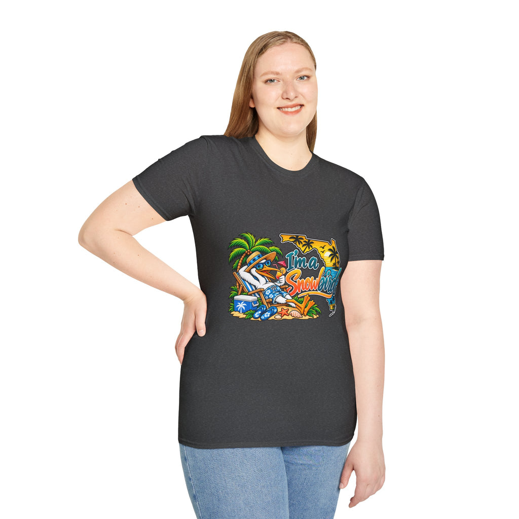 T-Shirt — 'I'm a Snowbird' Tropical Beach Graphic Tee