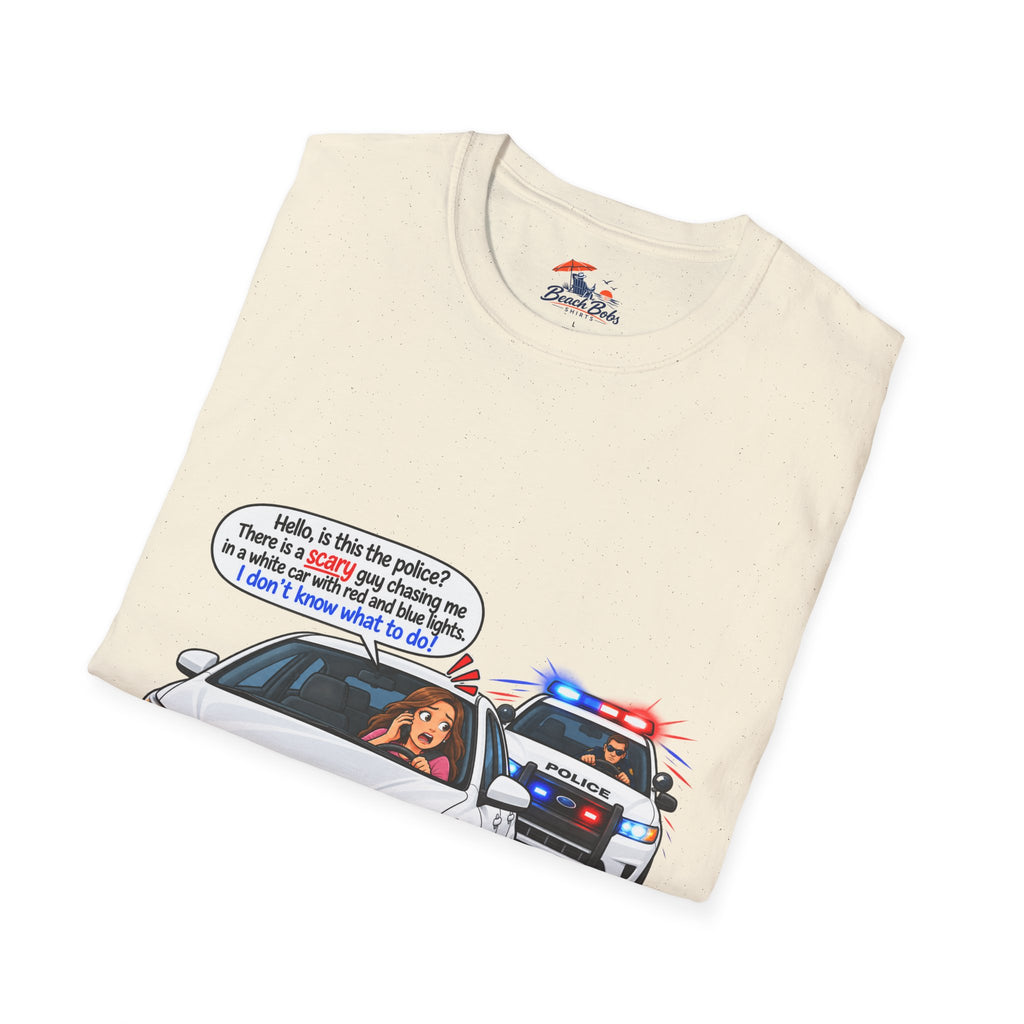 Funny Police Pull-Over Graphic Tee