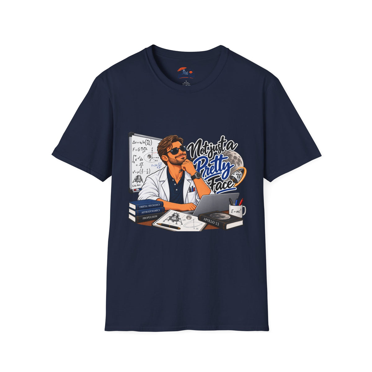 Pretty Face Scientist T-Shirt — 'Mighta Pretty Face' Graphic Tee for Scientists & Students