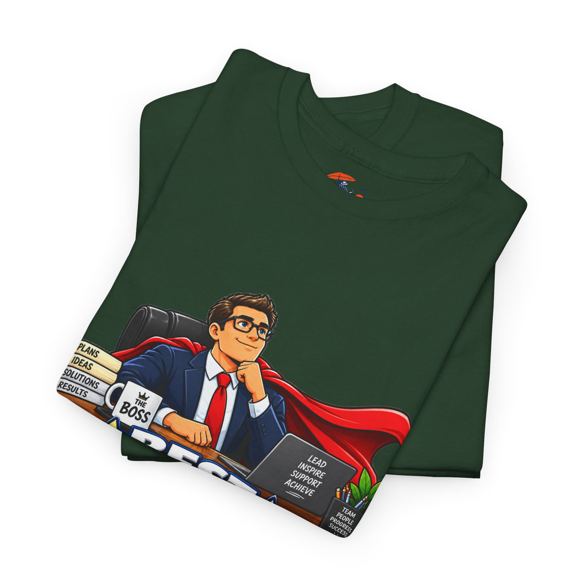 Best Boss Ever T‑Shirt — Personalized "Our Fearless Leader" Gift for Bosses (Add Name)