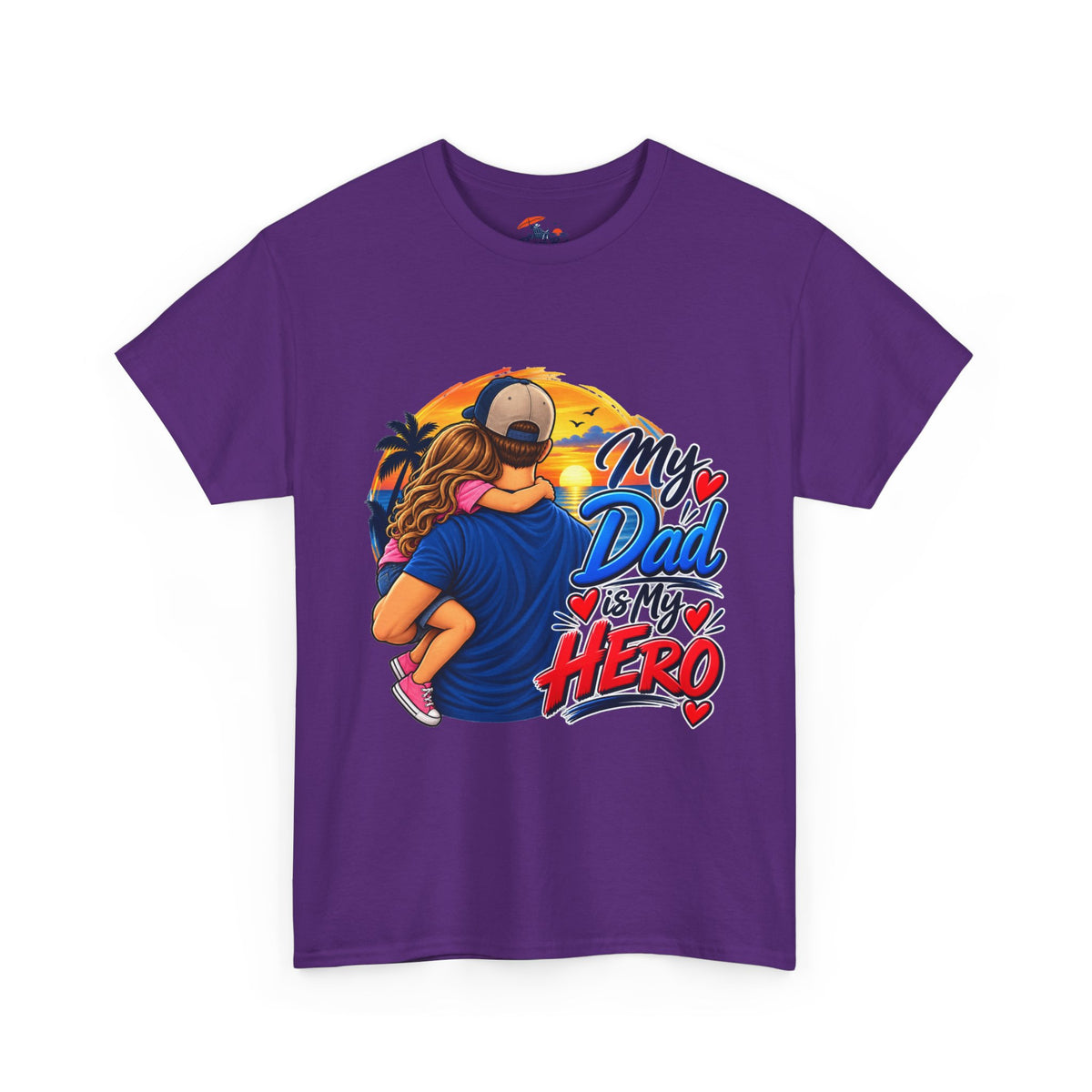 Dad & Daughter Tee — "My Dad Is My Hero" Father's Day T-Shirt