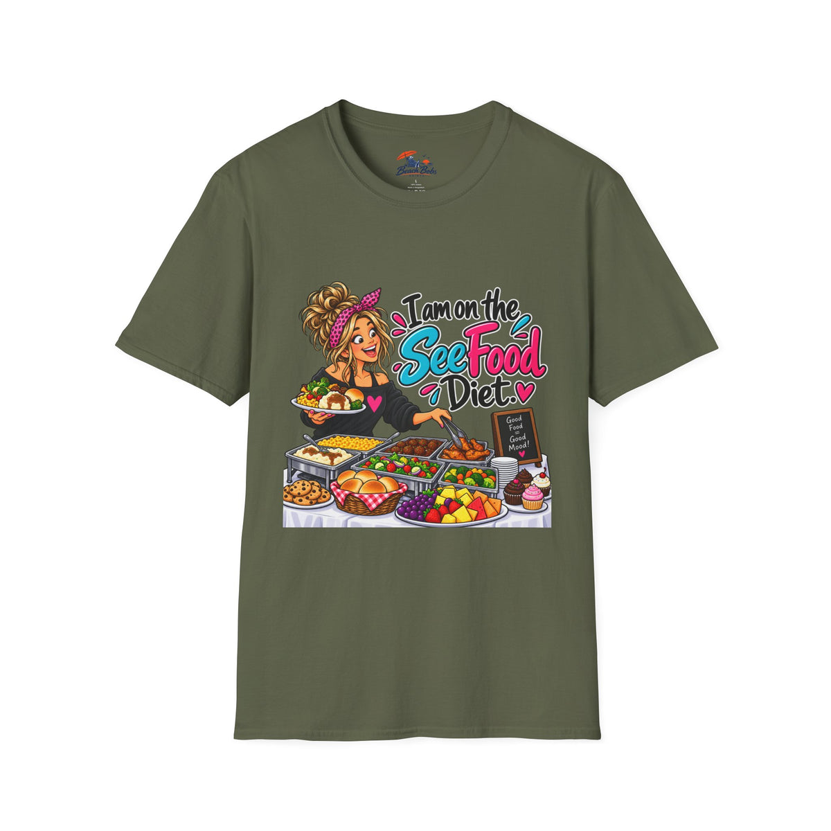 See Food Diet T-Shirt — Funny Buffet Lover Tee