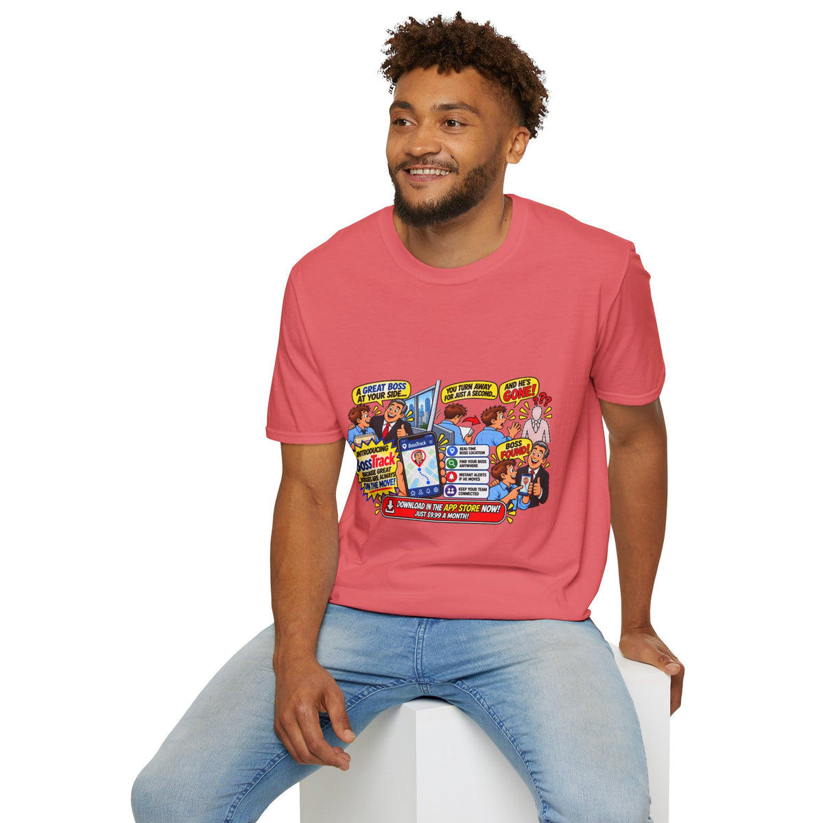Funny Boss Tracker T-Shirt