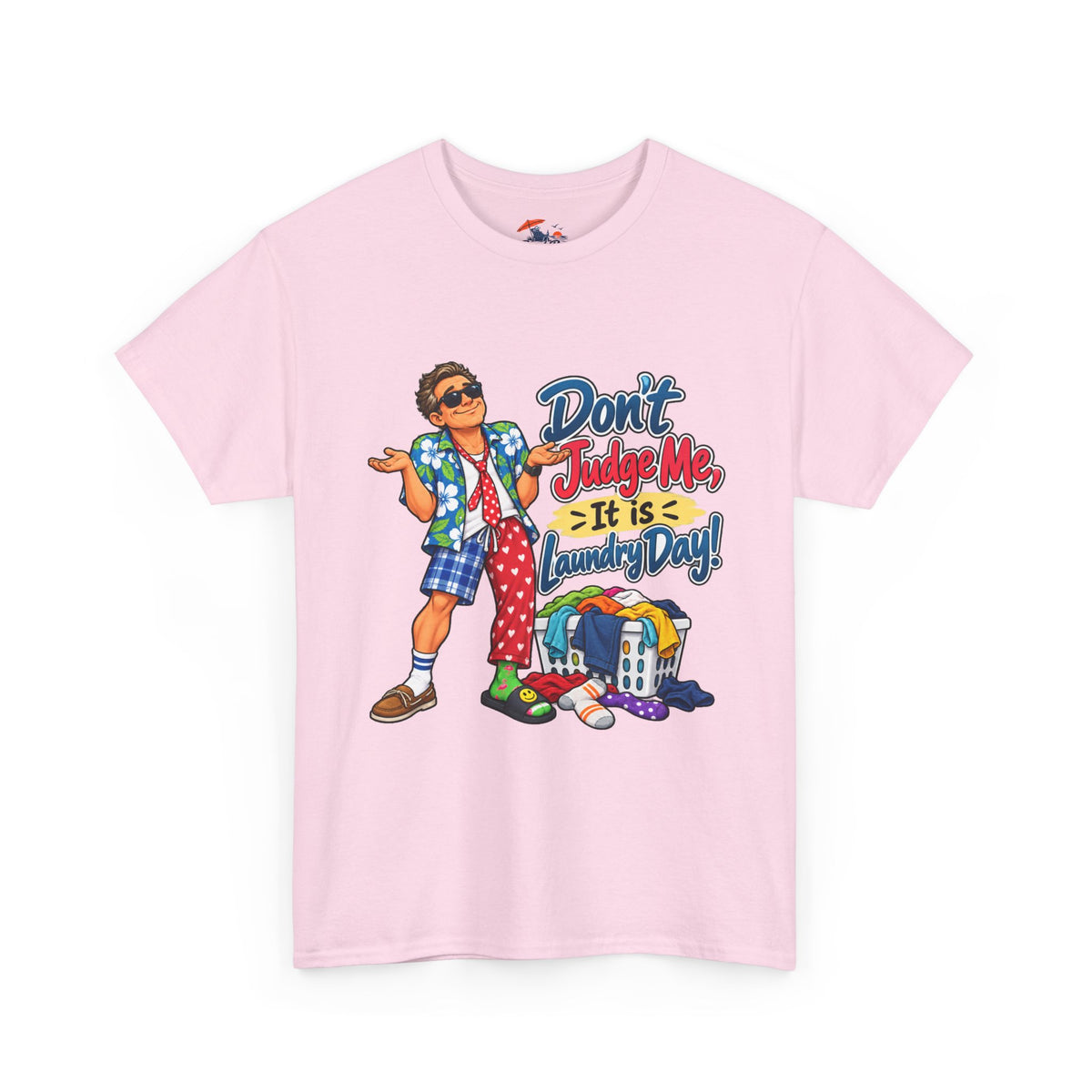 Laundry Day T‑Shirt — "Don't Judge Me, It’s Laundry Day!" Casual Graphic Tee
