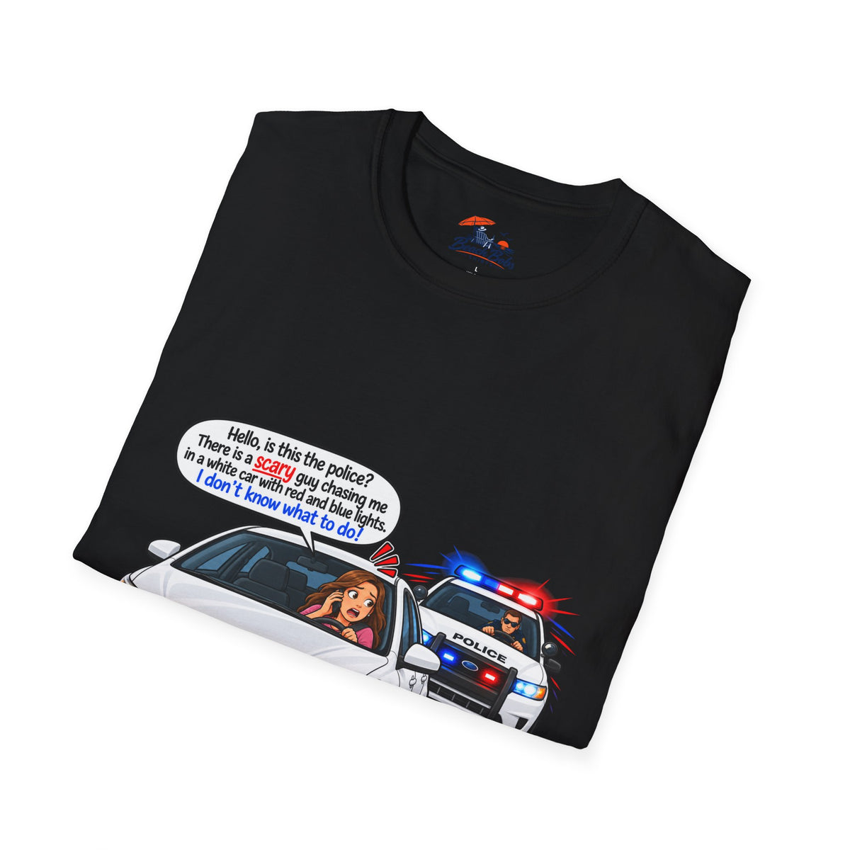 Funny Police Pull-Over Graphic Tee