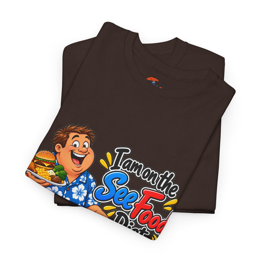 See Food Diet T-Shirt – Funny Seafood Buffet Tee