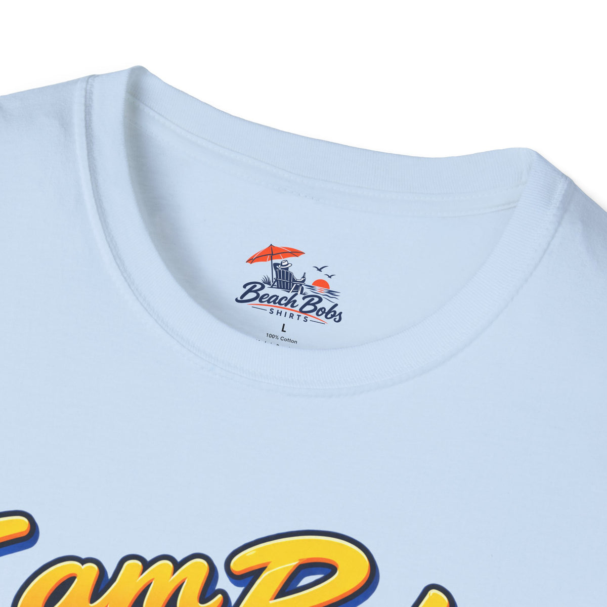 I Am Bob T-Shirt — Retro Tropical Vacation Tee with Beach Chair & Palm Trees