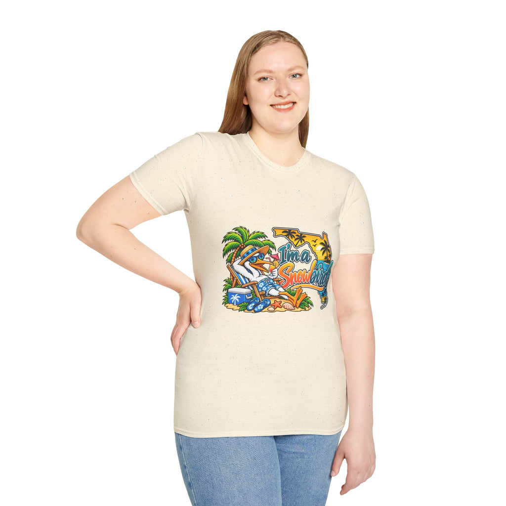 T-Shirt — 'I'm a Snowbird' Tropical Beach Graphic Tee