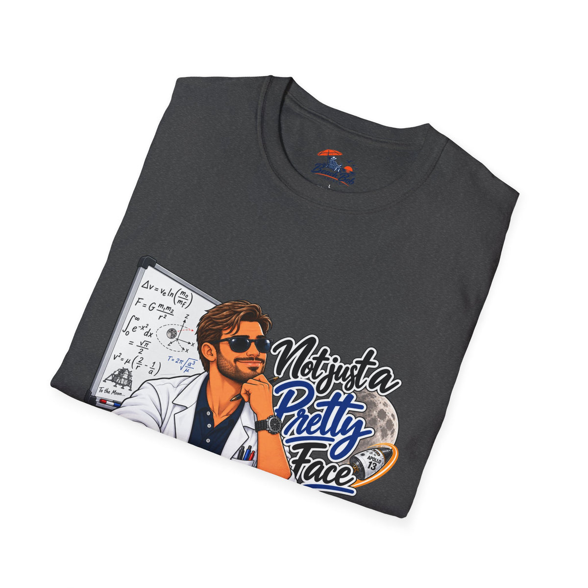 Pretty Face Scientist T-Shirt — 'Mighta Pretty Face' Graphic Tee for Scientists & Students