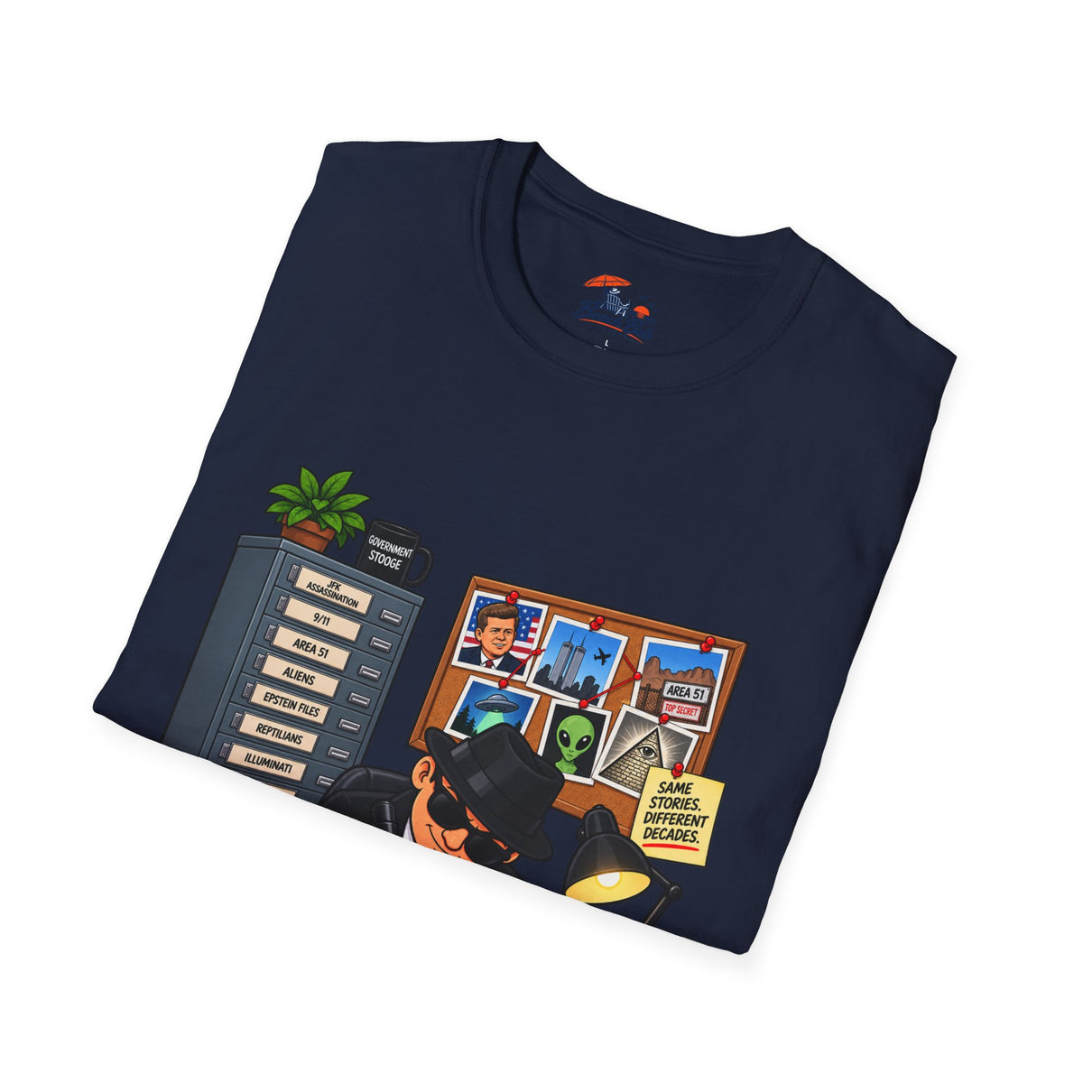 'Just Redact Everything' Conspiracy Theory Graphic T-Shirt