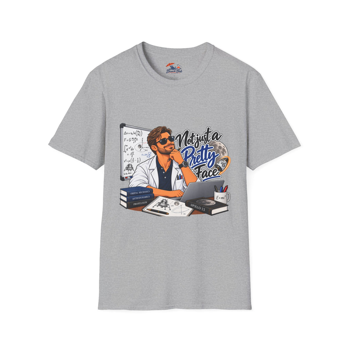 Pretty Face Scientist T-Shirt — 'Mighta Pretty Face' Graphic Tee for Scientists & Students