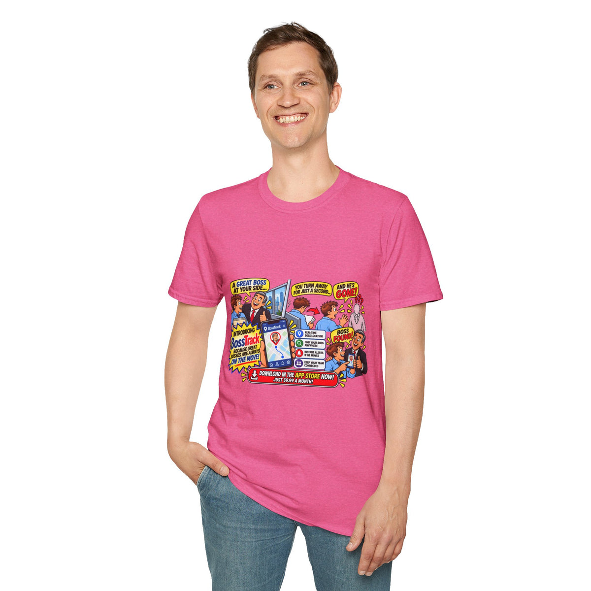 Funny Boss Tracker T-Shirt