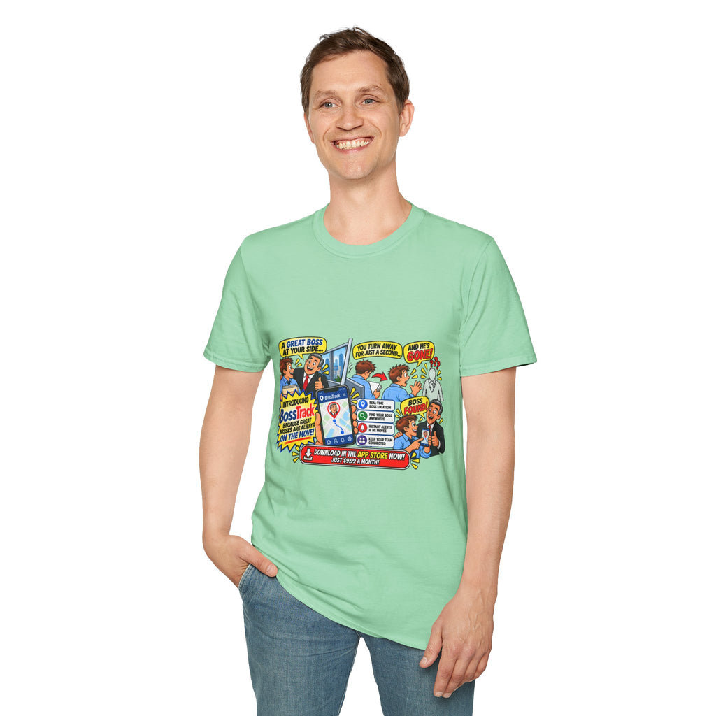 Funny Boss Tracker T-Shirt