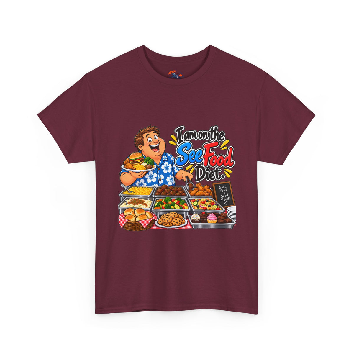 See Food Diet T-Shirt – Funny Seafood Buffet Tee