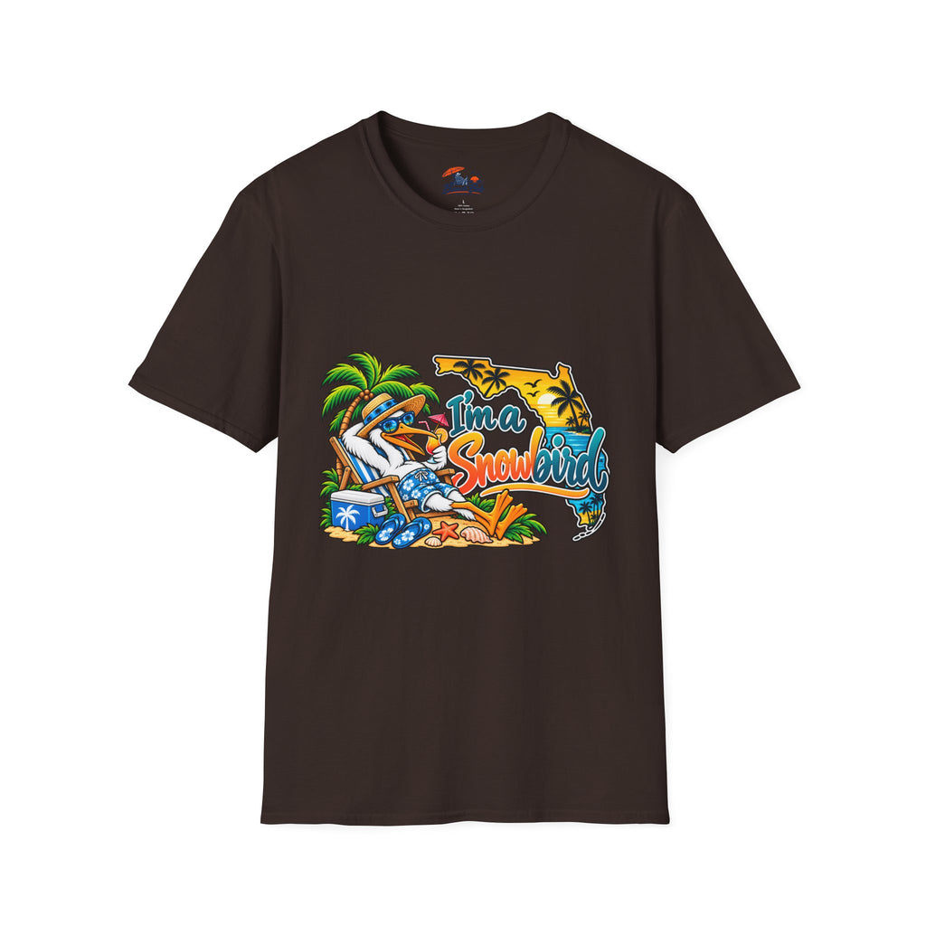T-Shirt — 'I'm a Snowbird' Tropical Beach Graphic Tee