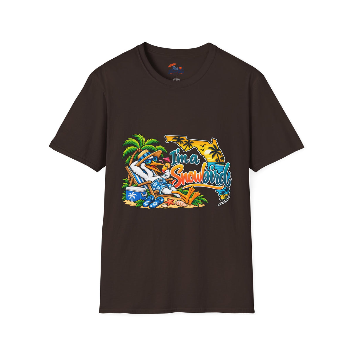 T-Shirt — 'I'm a Snowbird' Tropical Beach Graphic Tee