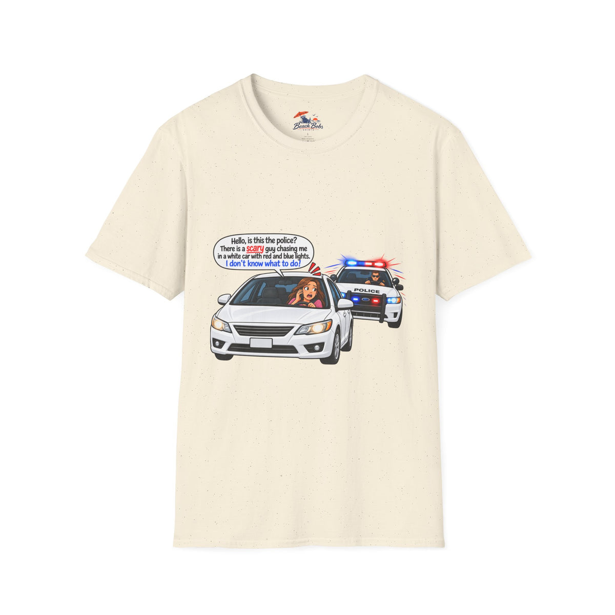 Funny Police Pull-Over Graphic Tee
