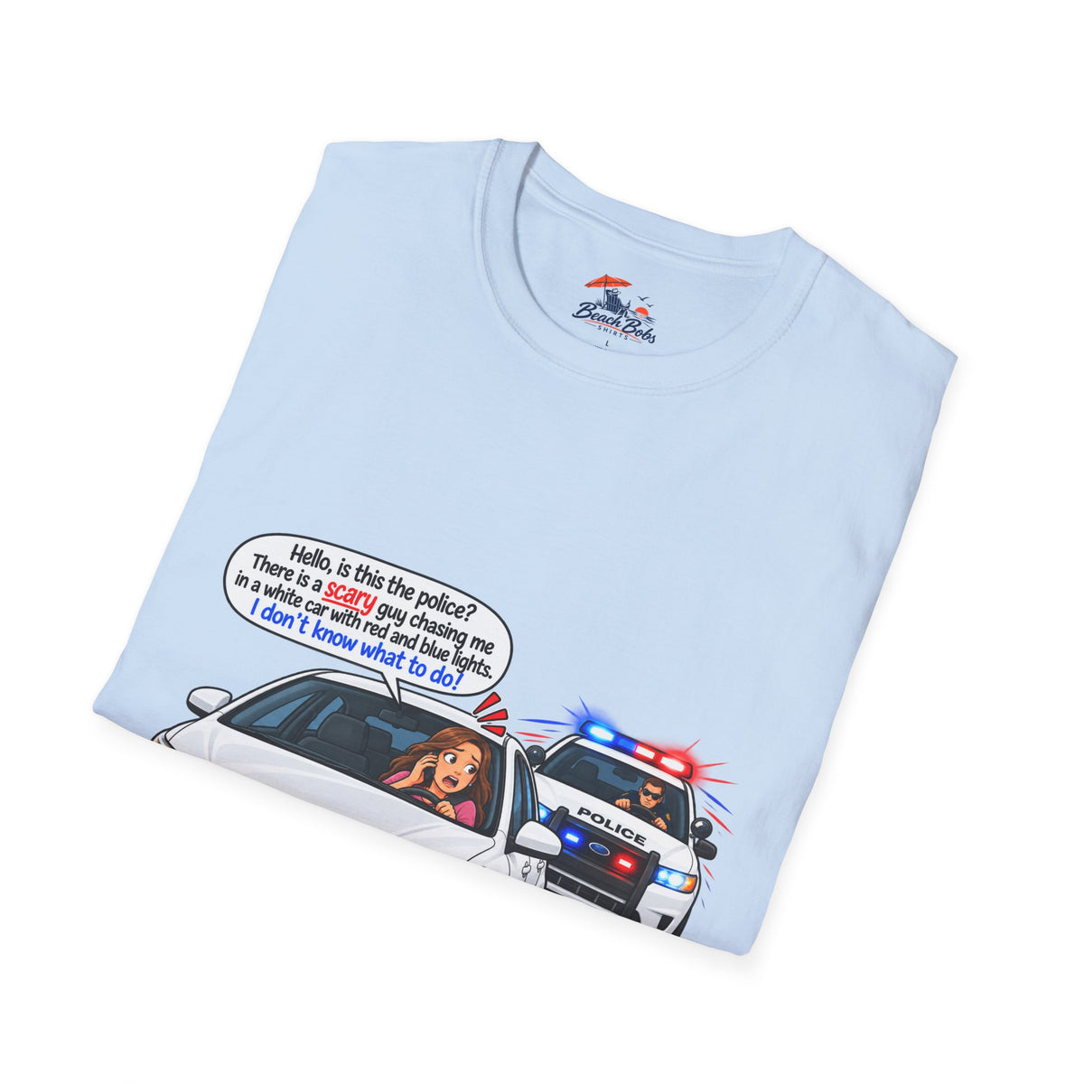 Funny Police Pull-Over Graphic Tee