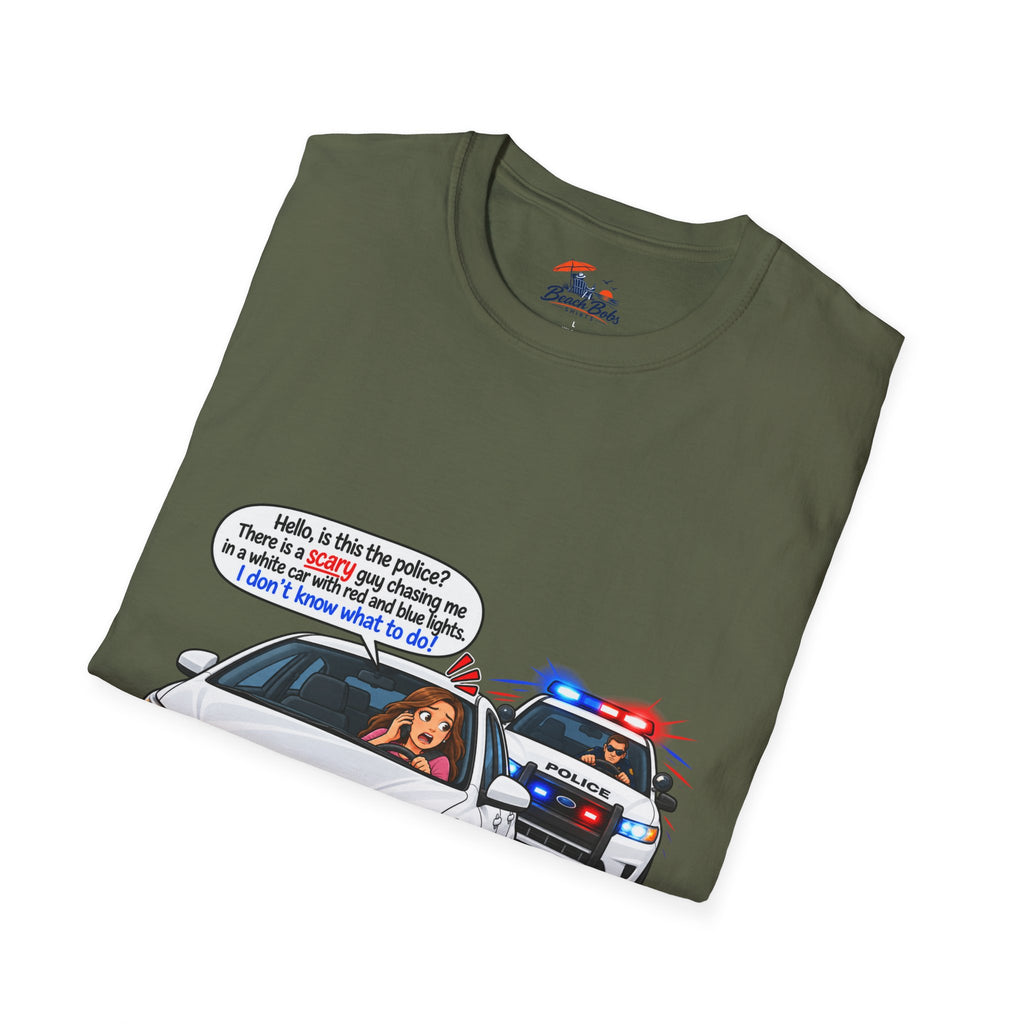 Funny Police Pull-Over Graphic Tee