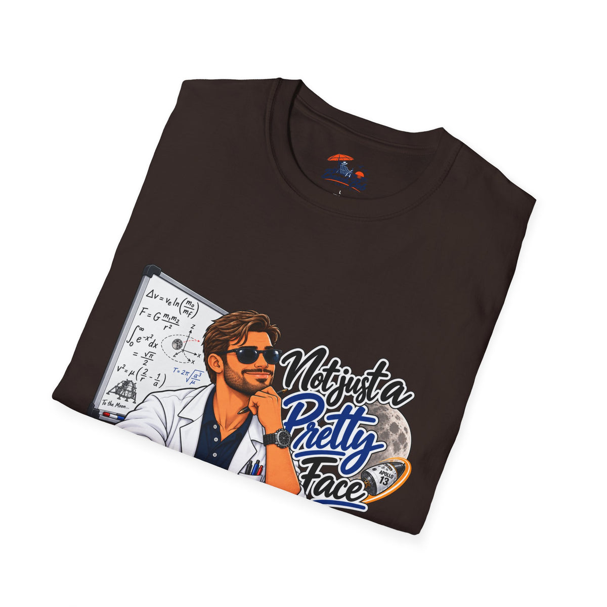 Pretty Face Scientist T-Shirt — 'Mighta Pretty Face' Graphic Tee for Scientists & Students
