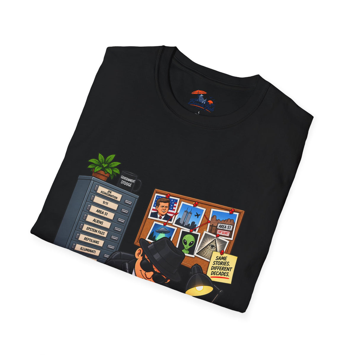 'Just Redact Everything' Conspiracy Theory Graphic T-Shirt
