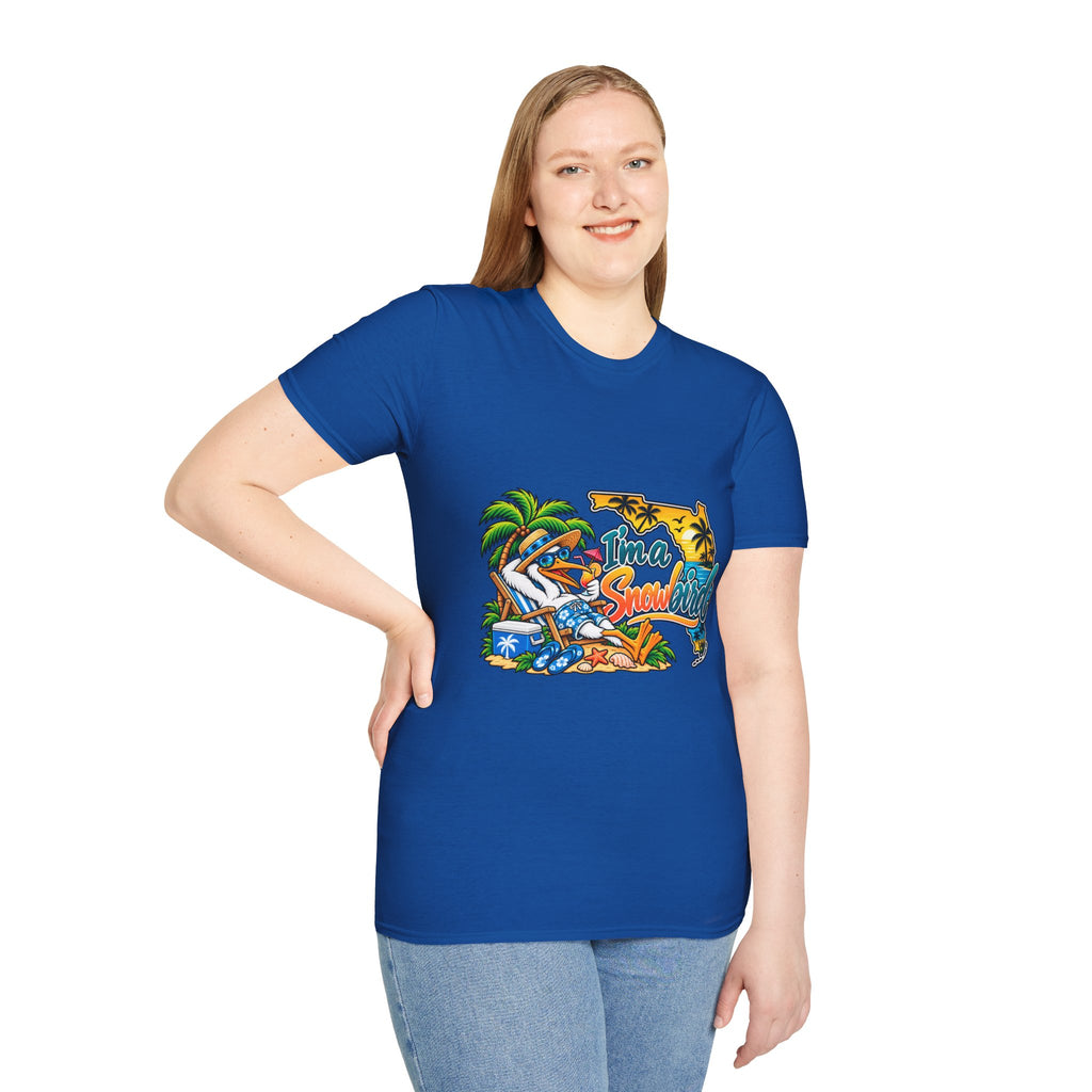 T-Shirt — 'I'm a Snowbird' Tropical Beach Graphic Tee