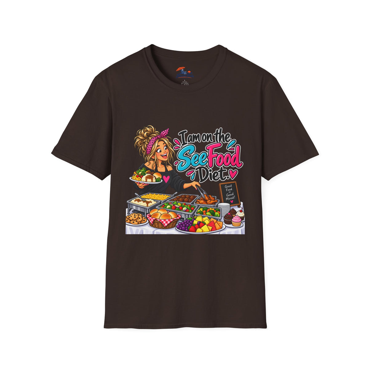 See Food Diet T-Shirt — Funny Buffet Lover Tee