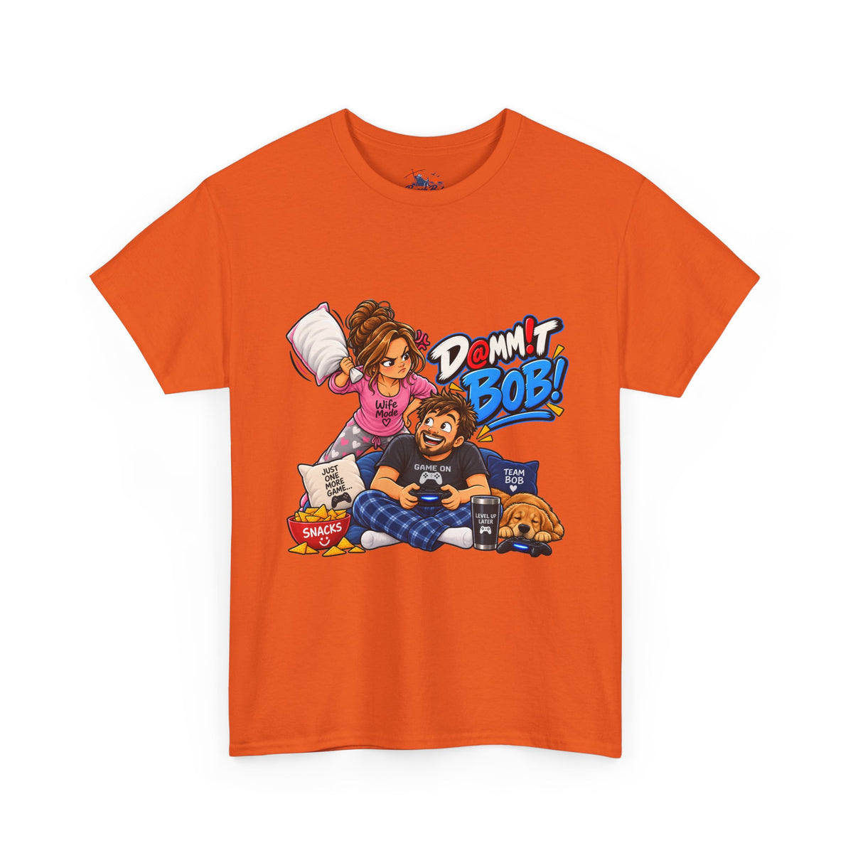 “Damn It Bob!” Couple Gaming Pillow Fight T-Shirt