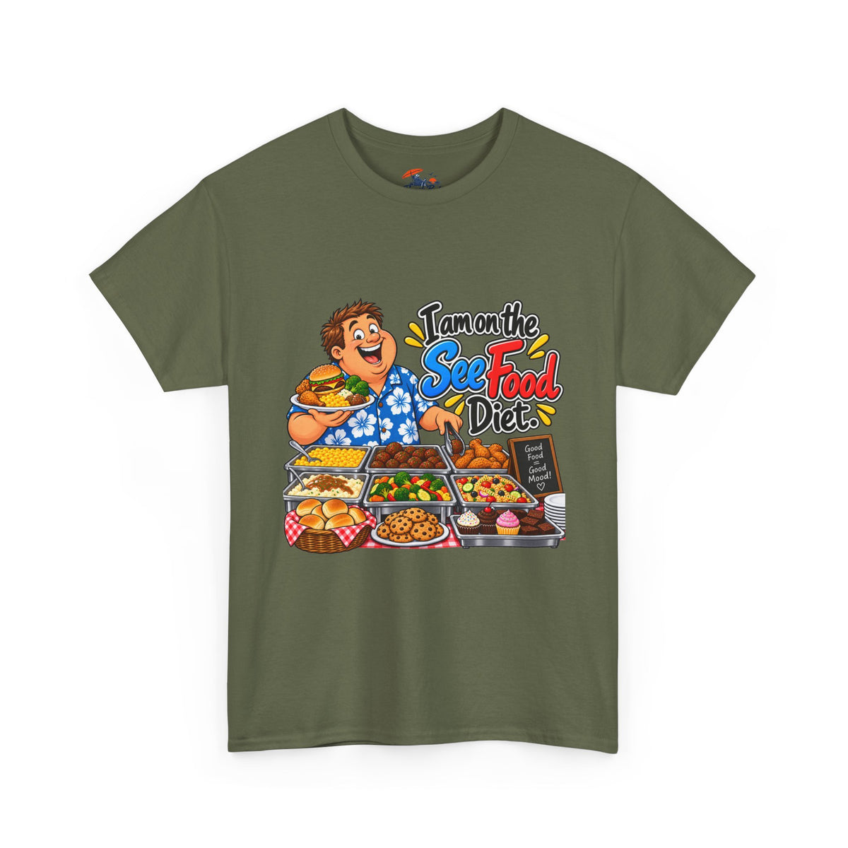See Food Diet T-Shirt – Funny Seafood Buffet Tee