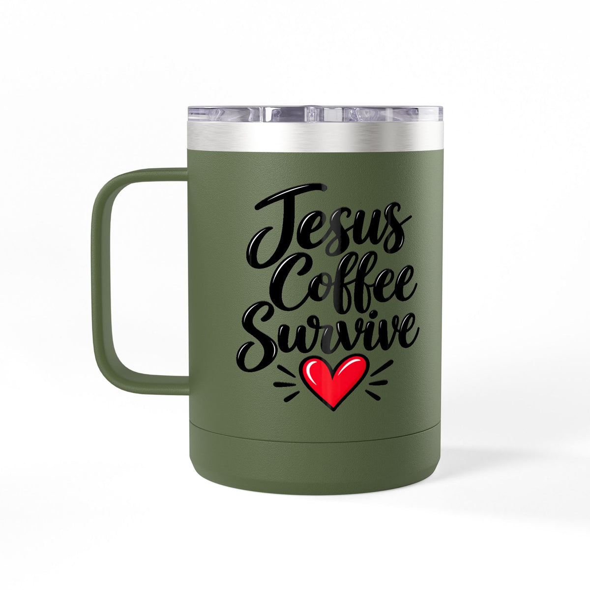Coffee Tumbler – “I Go to Church… I Don’t Know Where the Little Demons Came From” Funny Mom Travel Mug, 15oz