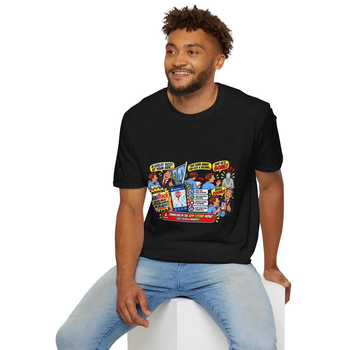 Funny Boss Tracker T-Shirt