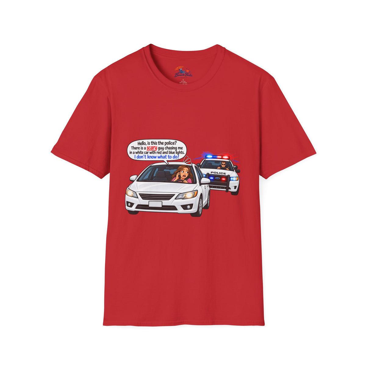 Funny Police Pull-Over Graphic Tee