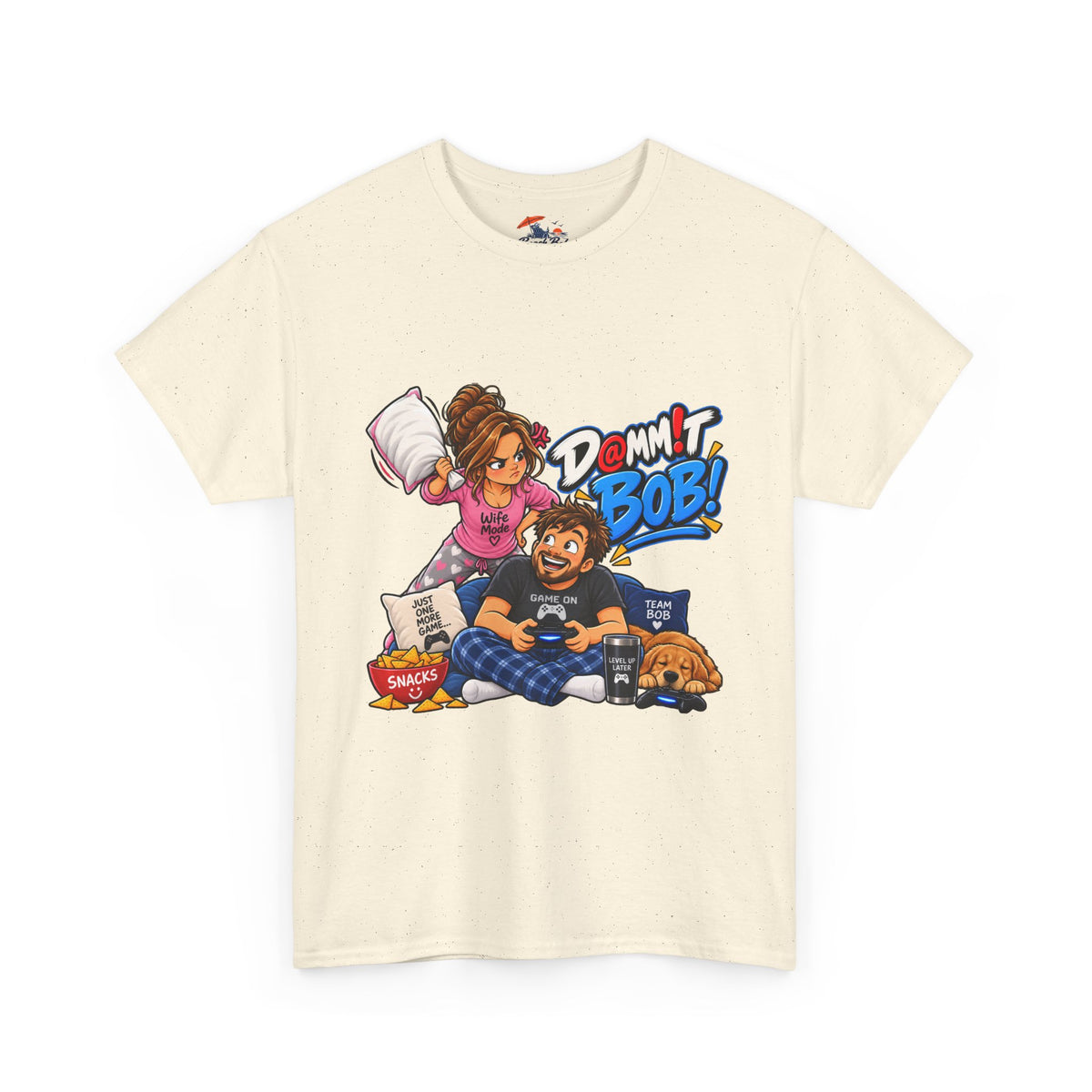 “Damn It Bob!” Couple Gaming Pillow Fight T-Shirt