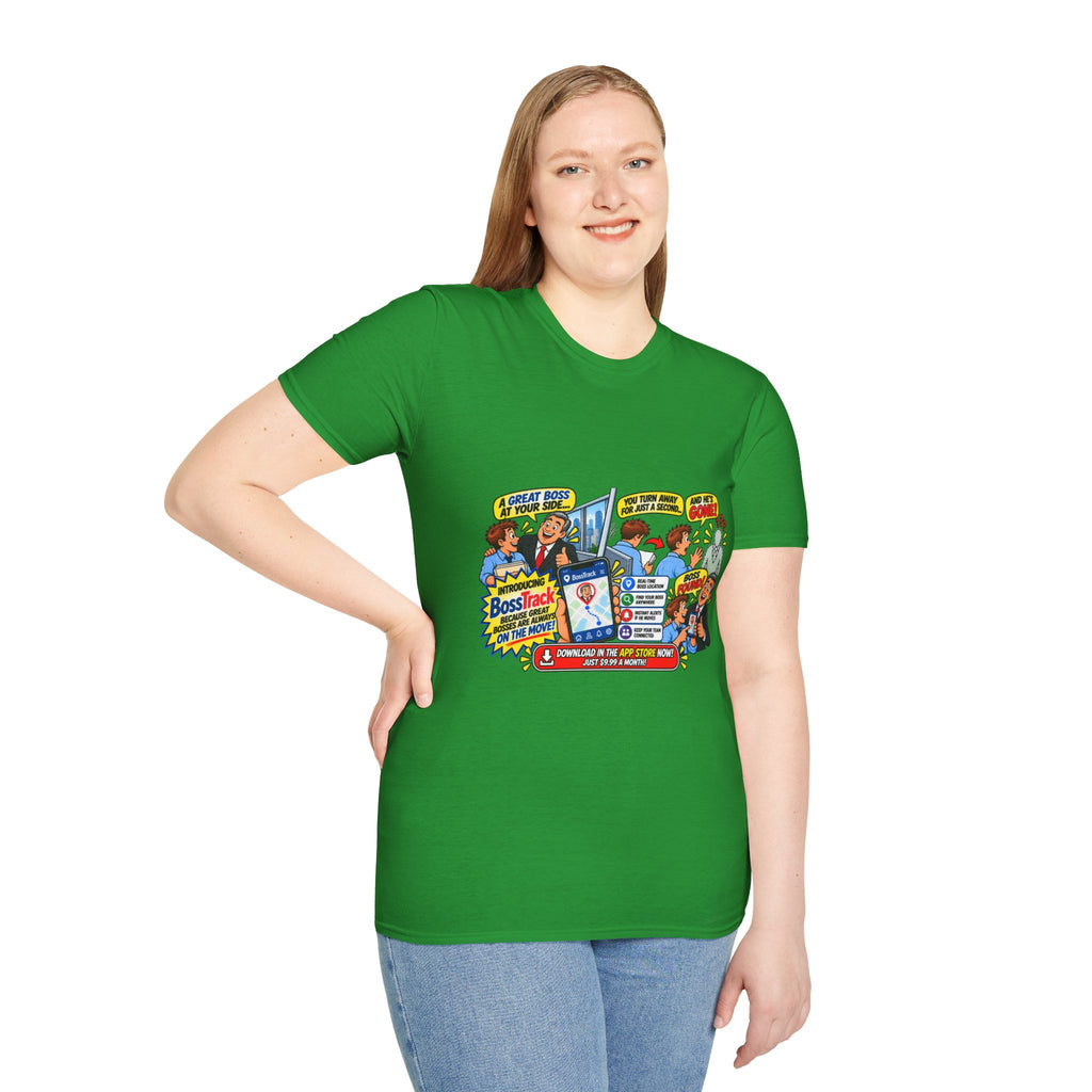 Funny Boss Tracker T-Shirt