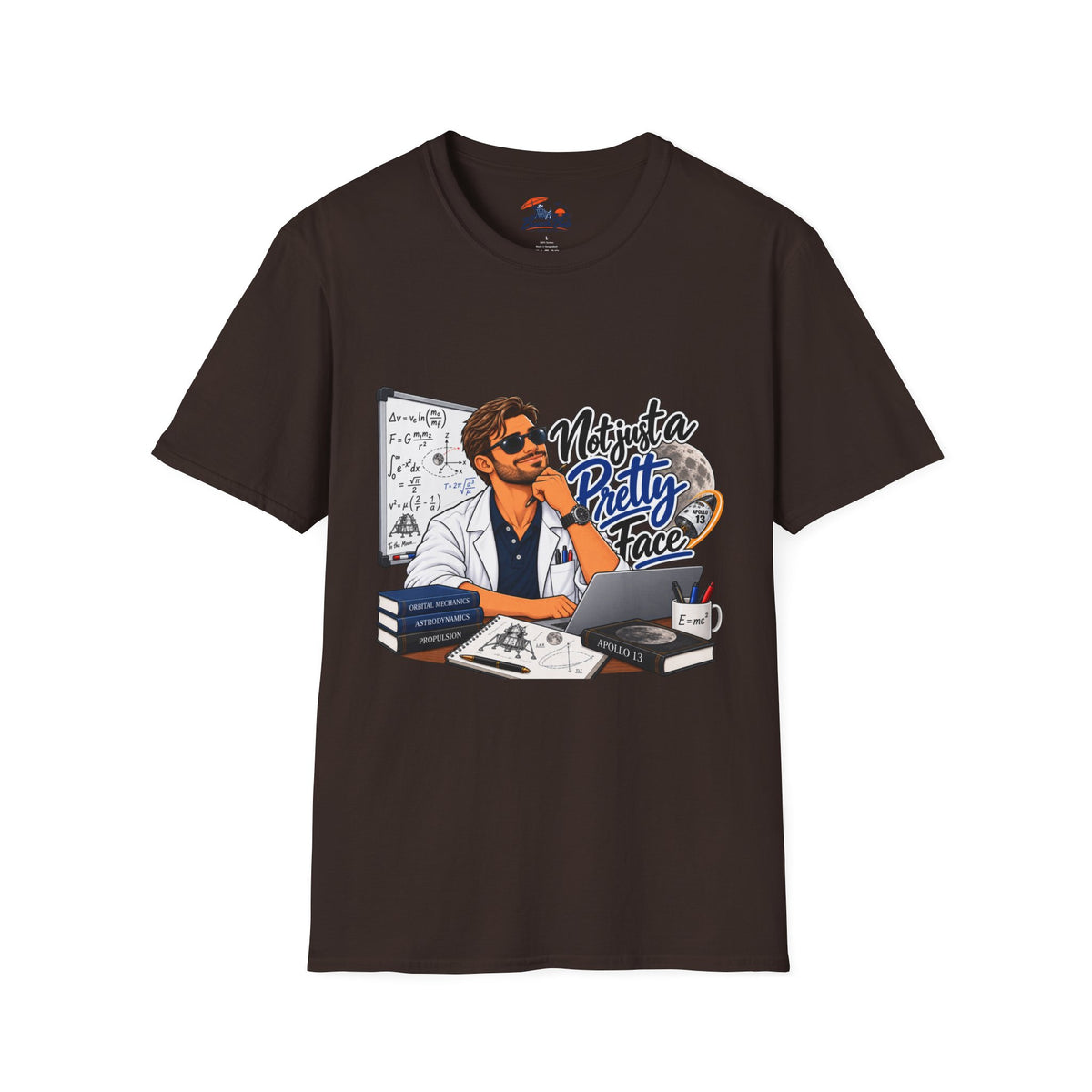 Pretty Face Scientist T-Shirt — 'Mighta Pretty Face' Graphic Tee for Scientists & Students