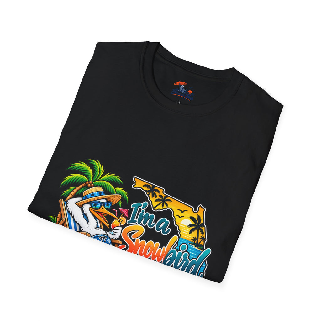 T-Shirt — 'I'm a Snowbird' Tropical Beach Graphic Tee