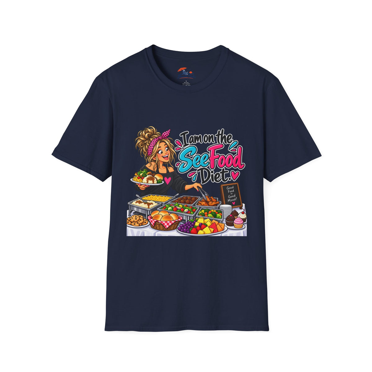 See Food Diet T-Shirt — Funny Buffet Lover Tee