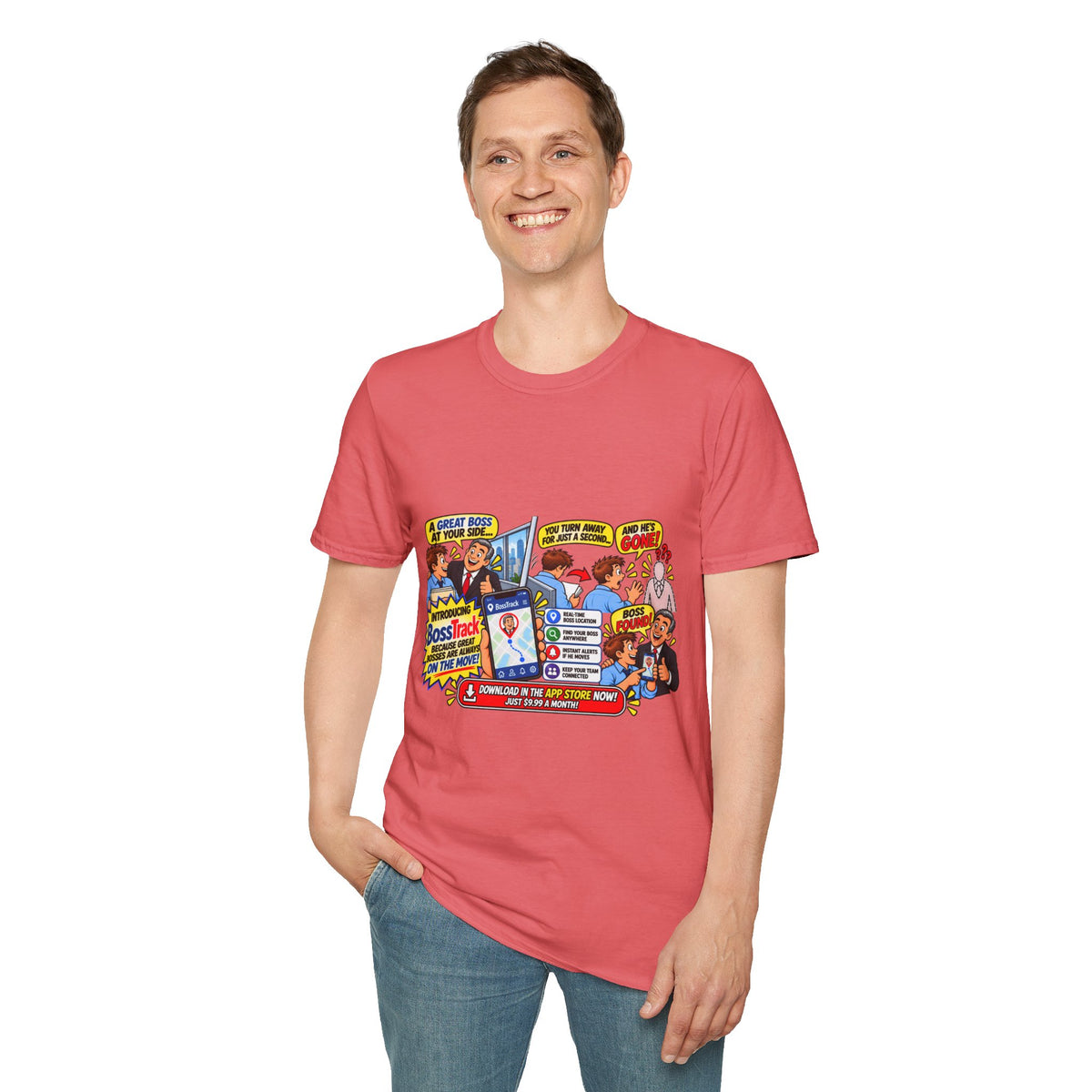 Funny Boss Tracker T-Shirt