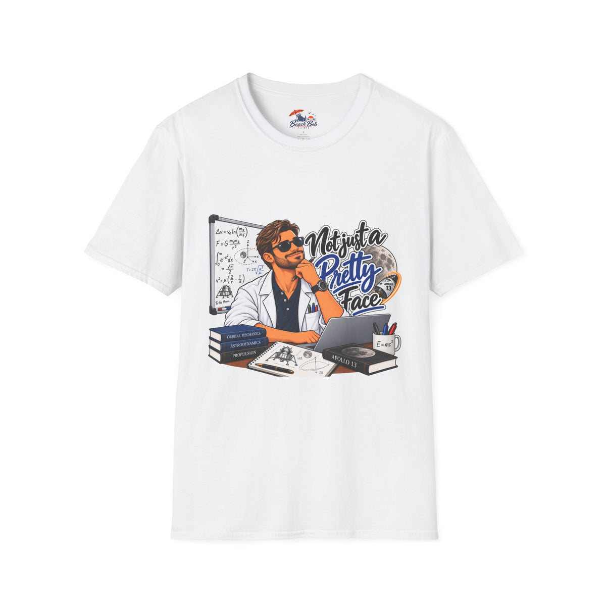 Pretty Face Scientist T-Shirt — 'Mighta Pretty Face' Graphic Tee for Scientists & Students